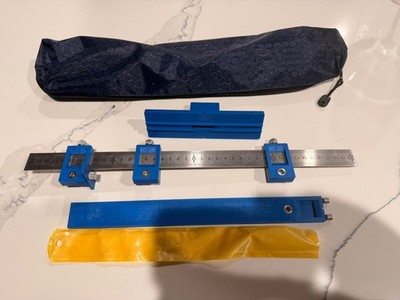 Drill Punch Locator, Adjustable Drill Guide Sleeve Cabinet Hardware Jig Drawer