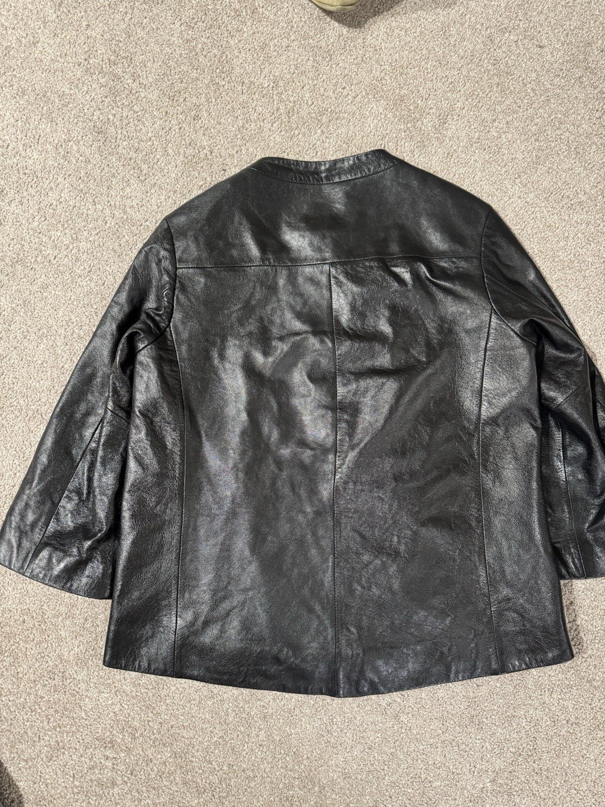 Women’s Italian Leather Jacket A+G Basic Black Si… - image 4