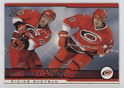 2001-02 Pacific Riding Shotgun Ron Francis Darren Langdon #406 HOF 15zf
