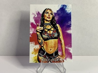 Cora Jade CUSTOM WWE Art Card # d/10 ACEO Color Burst Design