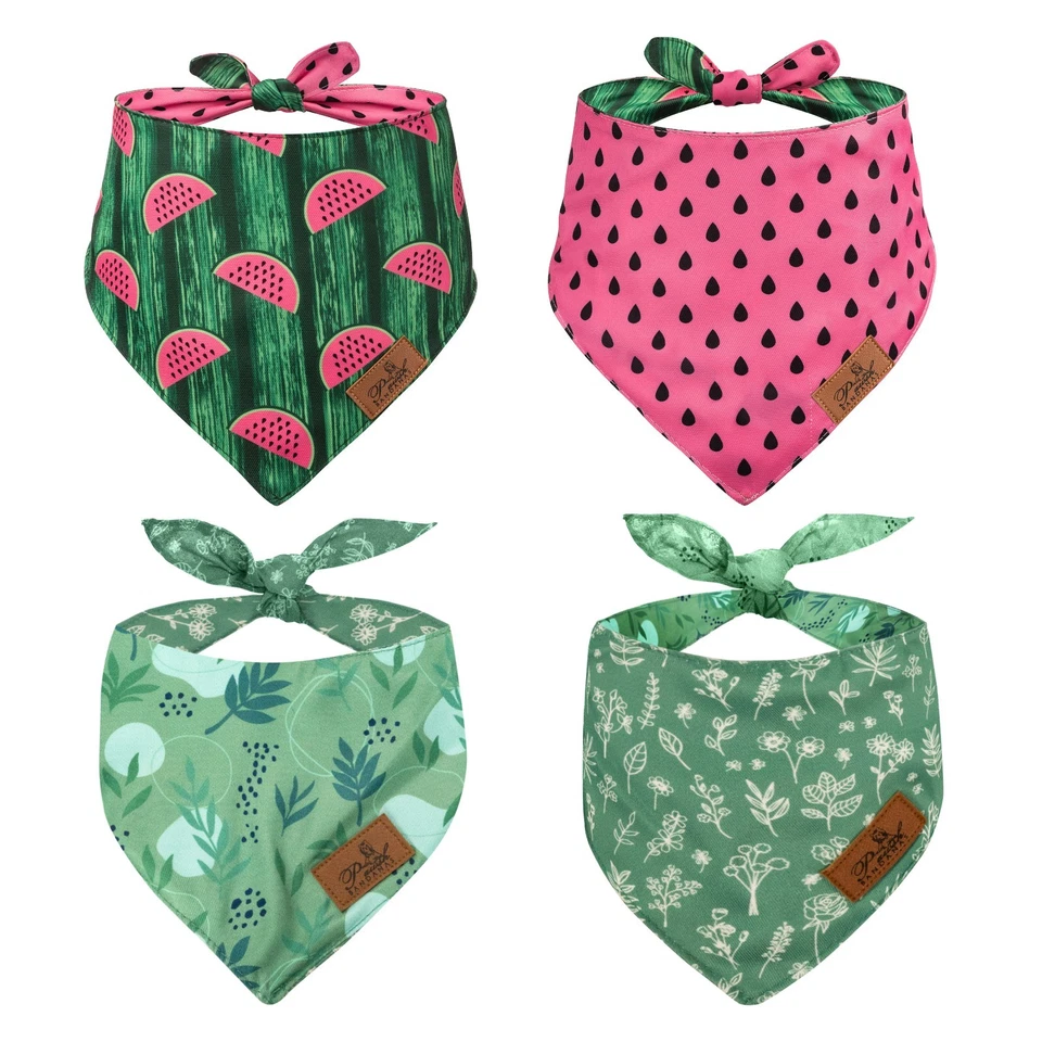 Lot 125 Luxury Grooming Dog Bandanas Washable Pet Scarf Free Shipping Wholesale - Image 2 of 4