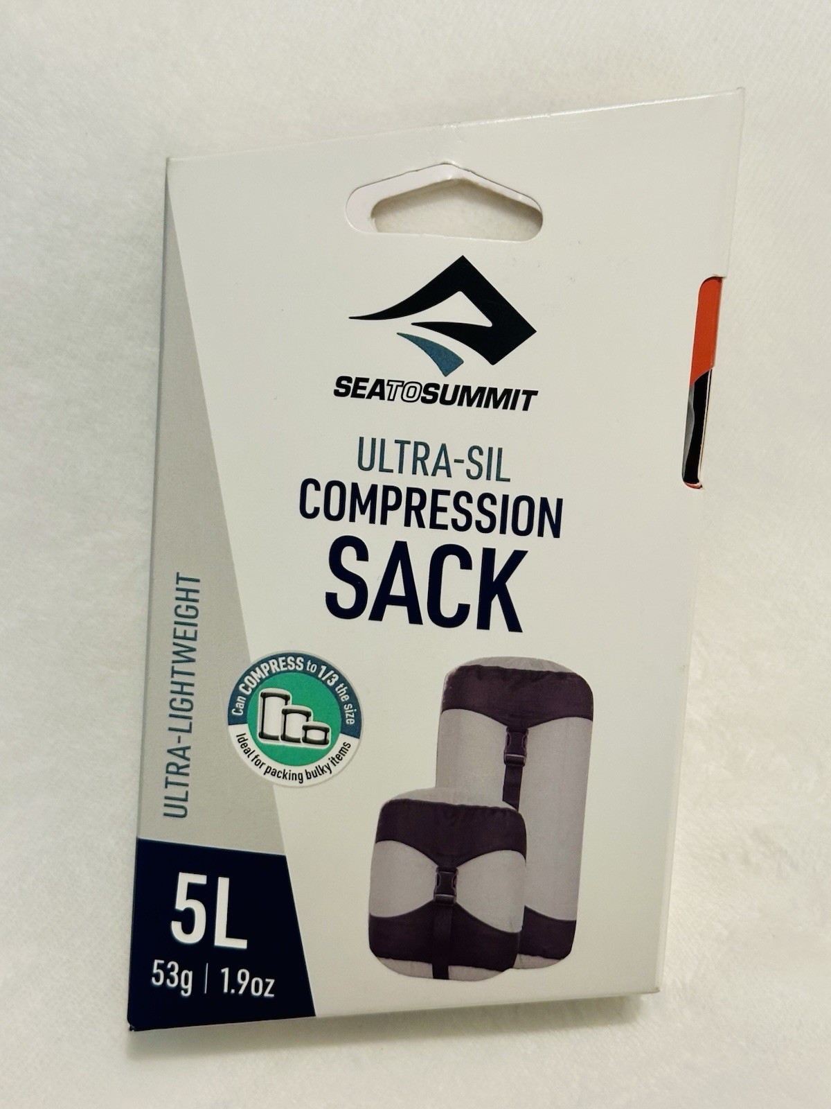 Saco de compresión Seatosummit Ultrasil 5L - Pequeño - Nuevo en paquete gris ultra claro