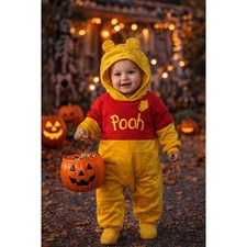 Vintage Winnie the Pooh Baby Toddler Costume Romper 18-24M Disney Halloween