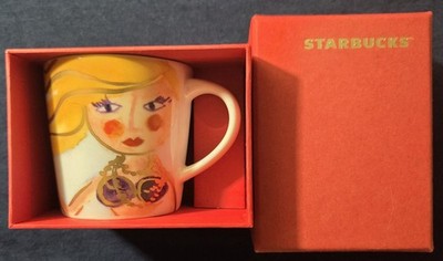 Starbucks Mermaid And Seahorse 2015 Expresso 3 Oz Cup Mug In Box