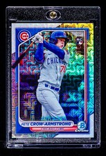 Pete Crow-Armstrong RARE REFRACTOR PANDORA PRIZM INVESTMENT ROOKIE CARD Cubs SSP
