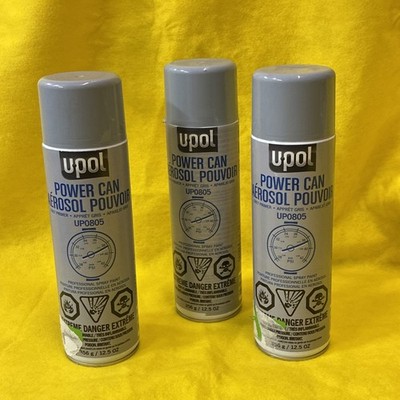U-POL Power Can Grey Primer 12.5oz Per Can UP0805 ( 3 Cans ) Date: 2023
