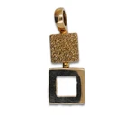 Pendant 585 Gold 14 Carat Yellow Gold Modern Design Ladies Value 410,-