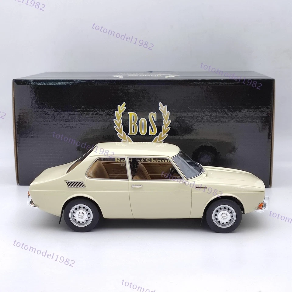 BOS 1:18 Saab 99 1971 Beige BOS081 Resin Model Car Limited Collection Used - Image 3 of 4