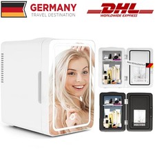 6L Mini Kühlschrank Kühlbox Lichtspiegel Gefrierbox Warmhaltebox 12V 230V Auto