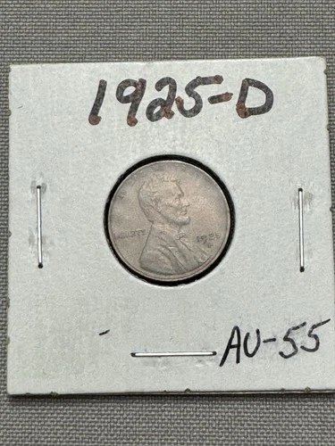 1925-D Lincoln Wheat Penny Cent ~ AU