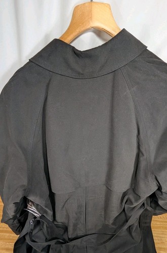 Ralph Lauren Trench Nero Uomo 40S Qualità Trench Coat Fodera Zip - Foto 11 di 23