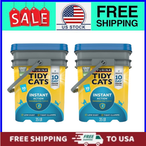 (2 pack) Purina Tidy Cats Instant Action Clumping Cat Litter