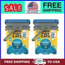  2 pack Purina Tidy Cats Instant Action Clumping Cat Litter, Floral Scent, 35lb