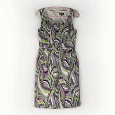 Tahari Arthur S Levine Size 8 Dress With Pockets Sleeveless Retro Boogie Nights