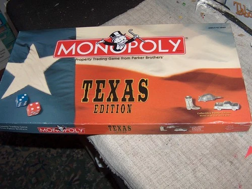 Monopoly TEXAS EDITION Boardgame 1999 USAopoly Parker Bros. Vintage