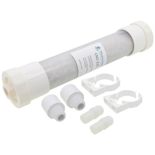 NEUTRA-SAFE CN2-220BC Condensate Neutralizer 220000 BTU/hr Clear Tube