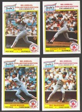 1986 Drake's Big Hitters Super Pitchers - BOSTON RED SOX Team Set