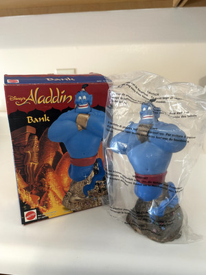 Mattel Disney Aladdin Genie Coin Bank, 1990's, New in Box #5147-    #3