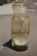 POT à couvercle ancien EN VERRE  Apothicaire  ou Cuisine  Bon état XIX éme