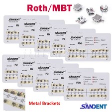 Dental Orthodontic Bracket Braces Mini Roth/MBT 022" 3-4-5/3 Hooks 10-50 packs