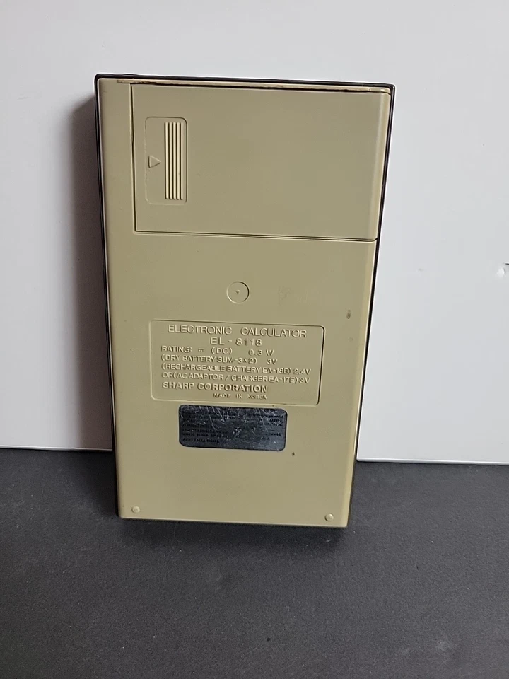 1976 Sharp Elsi Mate EL-8118 Scientific Calculator Tested Works Great - Image 4 of 4
