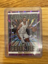 2023-24 Panini Donruss Franchise Features Mikal Bridges #2 Holo Purple Laser /99