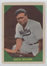 1960 Fleer Baseball Greats Hack Wilson #48 HOF 09wc
