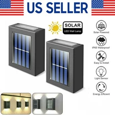 Outdoor Solar LED Deck Light Path Garden Patio Pathway Stairs Step Fence Lamp