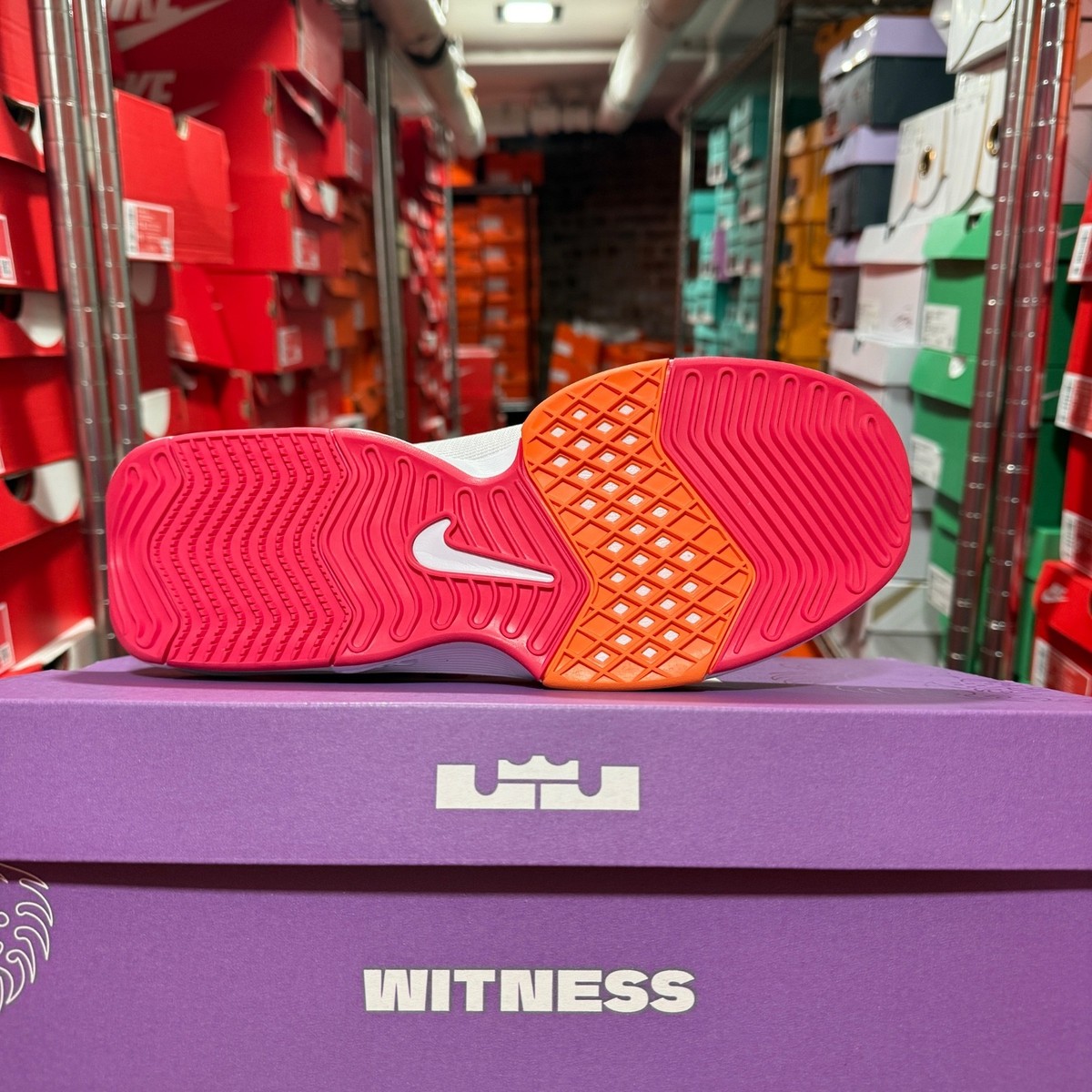 Nike LeBron Witness 8 スニーカー ピンク New Nike LeBron Witness 8 White / Aster Pink Basketball Shoe Men's