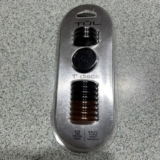 TUL 1" Discs 12 qty 1 pack 150 Sheet Capacity Black/Brown New