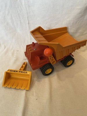 1970s Vintage Fisher-Price Little People Dump Truck Toy