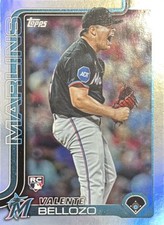 2025 Topps Base Set Series 2#458 Valente Bellozo Aqua Rainbow Foil
