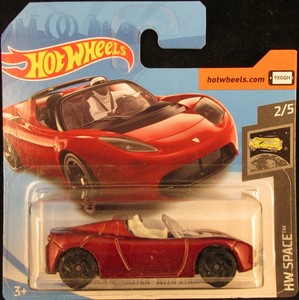 Tesla Roadster With Starman Hw Space Short Card 109250 New