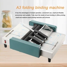 Paper Booklet Binding and Folding Machine Folding Machine Stapler 60W