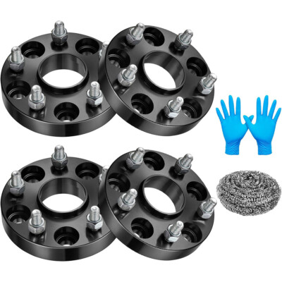 4PC 1 inch / 25mm Black Wheel Spacers 5x114.3 Hubcentric 60.1mm for Lexus Toyota