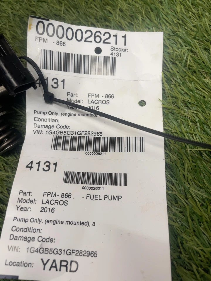 ✅ 2016 BUICK LACROSSE FUEL PUMP ENGINE MOUNTED OEM - Image 4 of 4