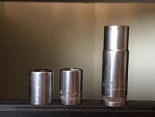 Vintage USA MADE  7/16" Sockets 6pt 12pt 1/4 3/8 1/2 Drive sockets