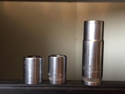Vintage USA MADE  7/16'' Sockets 6pt 12pt 1/4 3/8 1/2 Drive sockets