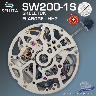 MOVEMENT AUTOMATIC SELLITA SW200-1 S c ELABORE, SKELETON | eBay