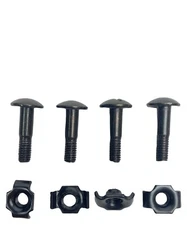 22mm FAST & MARITIME HELMET HARDWARE SET 4-POINT CHINSTRAP SCREW BOLT & NUT 4pk