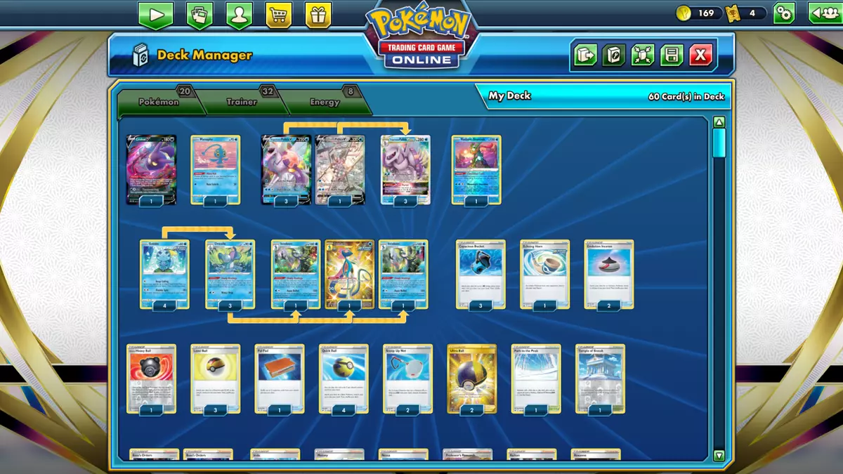 Palkia Inteleon DECK for Pokemon TCG Online (PTCGO) Customizable Deck