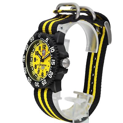 Luminox Scott Cassell UVP 44mm Carbon Yellow Dial Mens Quartz