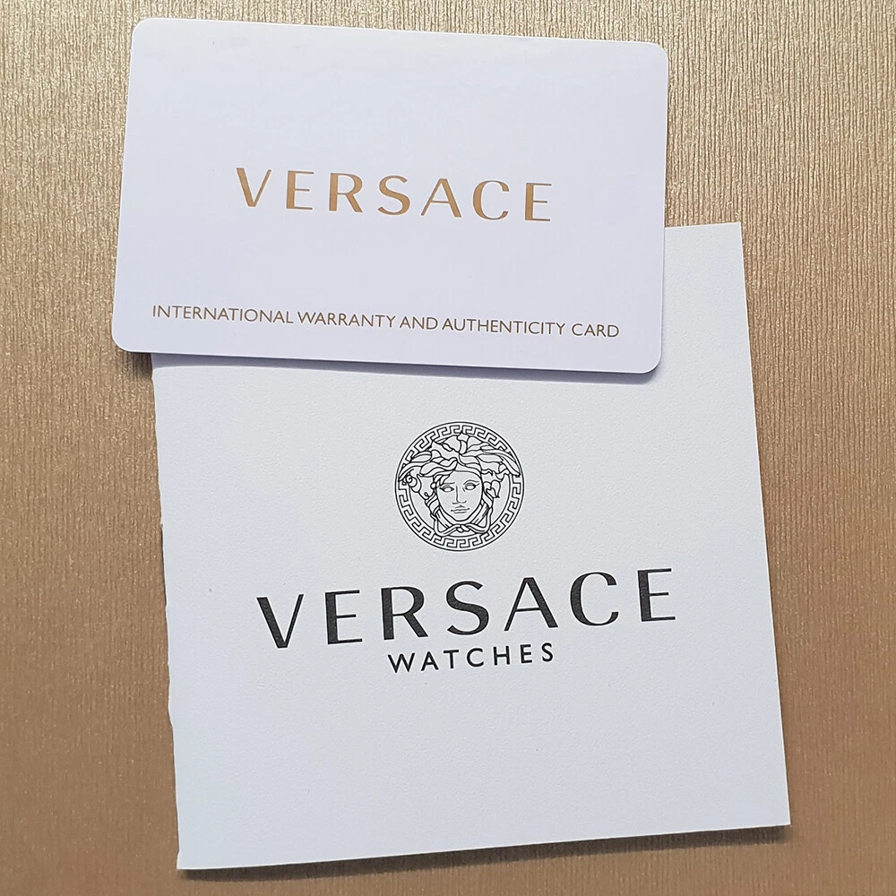 Versace VERI00820 Virtus nero oro acciaio inox orologio da polso donna NUOVO