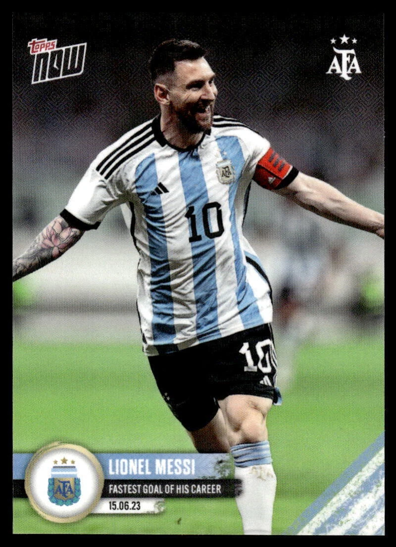 2023 Topps Now Argentine Football Association Lionel Messi #001