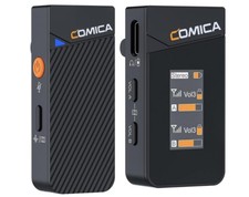 COMICA Vimo C1 Wireless Lavalier Microphone, Mini Lapel Mic w/ Noise Cancel