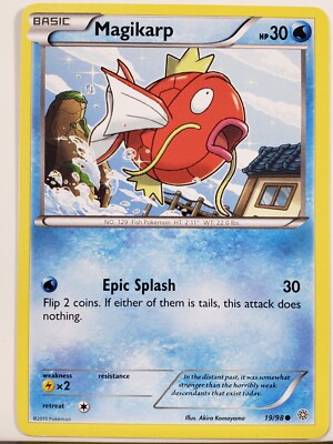 ポケモンカード引退品(Magikarp Collection Lot ) Magikarp 19/98 VLP / NM - XY Ancient Origins Pokemon Card $2