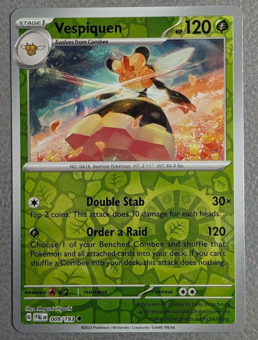 Vespiquen Reverse Holo NM PAL 009/193 Paldea Evolved Pokemon Card