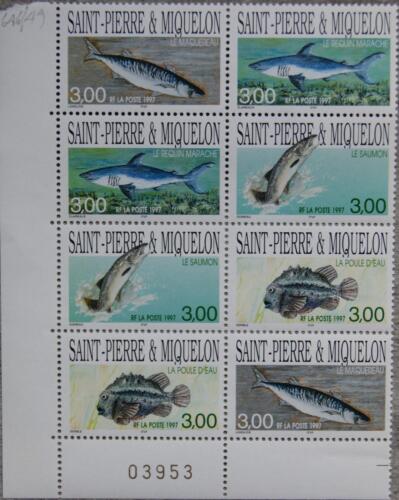 ST. PIERRE MIQUELON SPM 1997 728-31 639 poisson requin requin maquereau saumon **3 - Photo 1/1