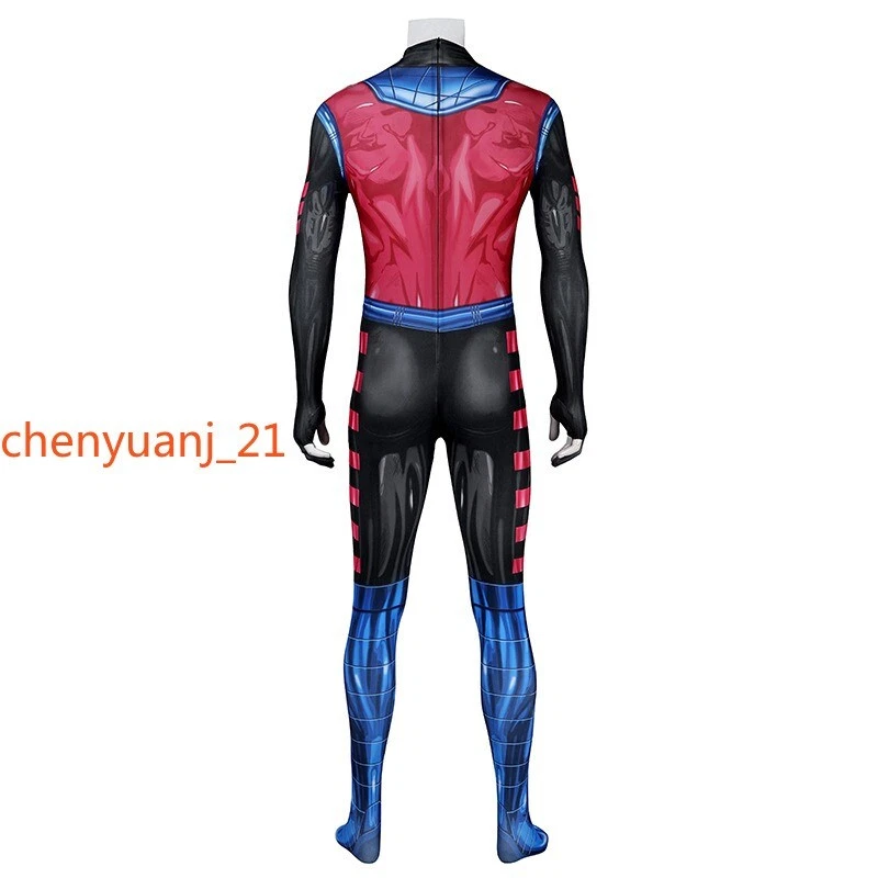 X-Men 97 Disfraz Gambito Juegos con disfraces Traje apretado Remy Etienne LeBeau Conjunto completo Halloween Foto 4 de 4