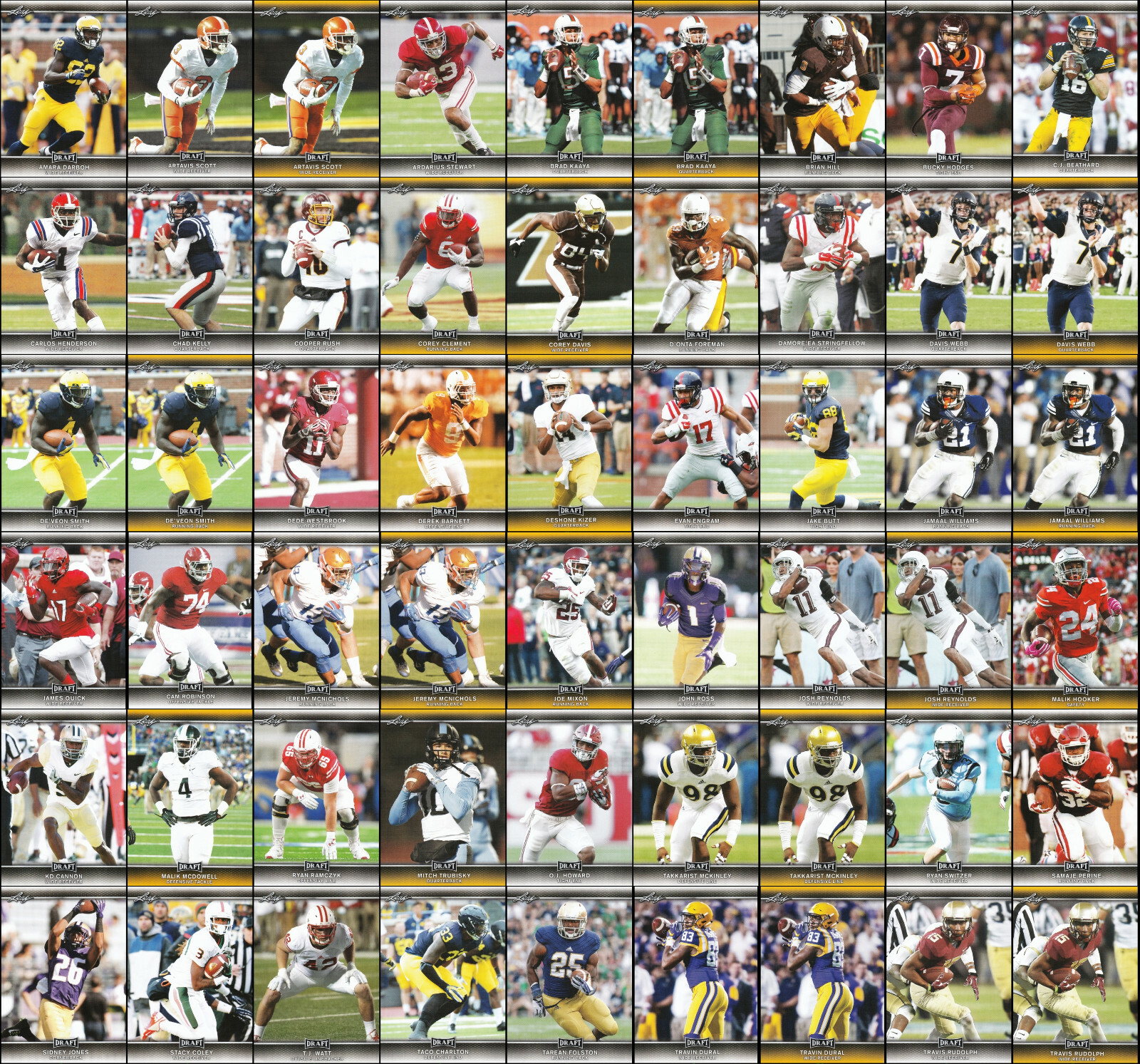 2017 Leaf Draft ROOKIE CARDS Pick Your Player(s) See Description